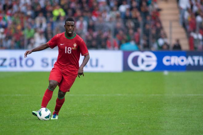 Silvestre Varela con la Selección de Portugal.