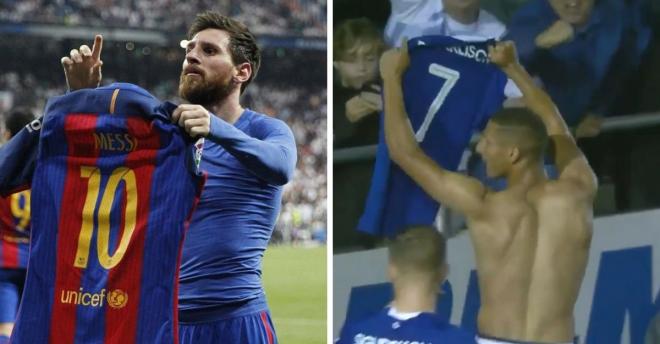 Las celebraciones de Messi ante el Real Madrid y Richarlison ante el Lincoln City.