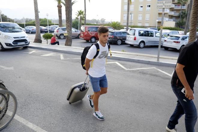 Simón Moreno, a su llegada a Málaga en verano.