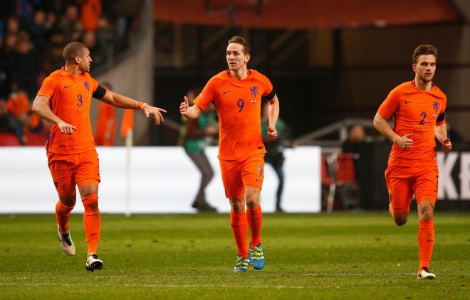Luuk de Jong, jugando con Holanda.