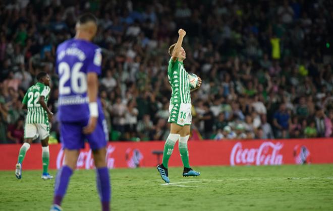 Loren Morón, celebrando su gol ante el Leganés (Foto: Kiko Hurtado).