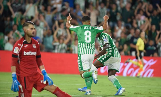 Nabil Fekir celebra el gol ante el Leganés (Foto: Kiko Hurtado).