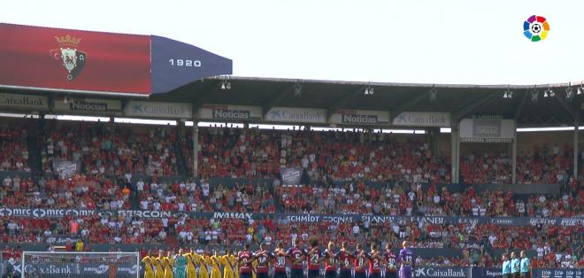 Minuto de silencio en memoria de Xana, la hija de Luis Enrique.
