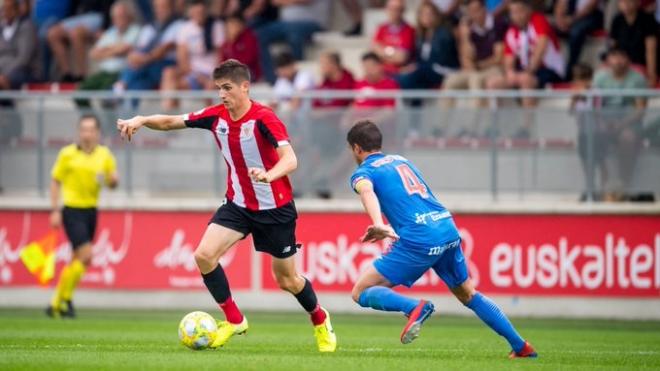Oihan Sancet acumula seis goles con el Bilbao Athletic (Foto: Athletic Club).