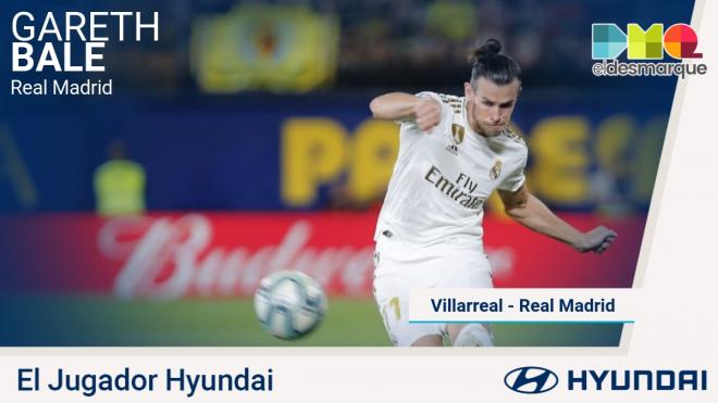 Bale, jugador Hyundai del Villarreal-Real Madrid.