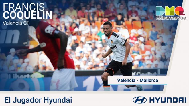 Francis Coquelin, Jugador Hyundai del Valencia-Mallorca.