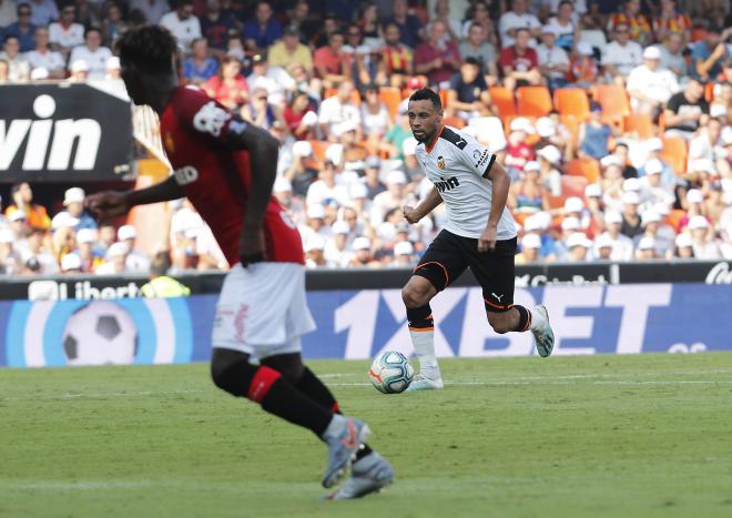 Coquelin, durante el Valencia-Mallorca (Foto: David González)