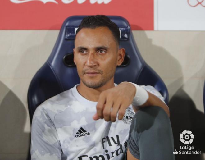 Keylor Navas, en el banquillo del Villarreal-Real Madrid (Foto: LaLiga Santander).