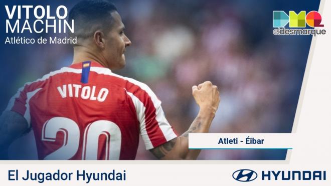 Vitolo, jugador Hyundai del Atlético-Eibar.