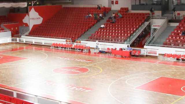 El Pavilhão Fidelidade donde Bilbao Basket jugará este fin de semanase dispytará el Trneo de Losgia
