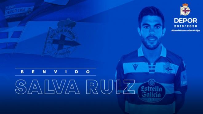 Salva Ruiz, nuevo jugador del Deportivo.