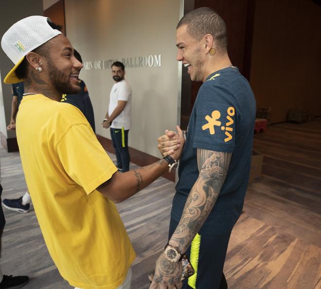 Neymar, en su llegada a Miami (Foto: Brasil).