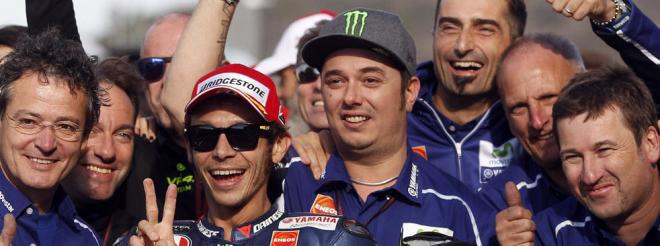Valentino Rossi junto a su buen amigo Uccio (Foto: EFE).