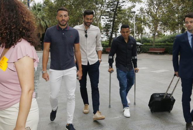 Jugadores en el juicio por el presunto amaño del Levante - Zaragoza.