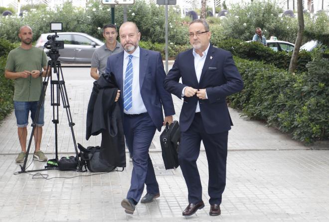 Agapito Iglesias, a la entrada del juicio por el Levante UD-Real Zaragoza por presunto amaño (Foto: David González)