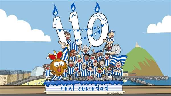 La Real celebrará el sábado su 110 cumpleaños (Foto: Real Sociedad).