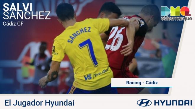 Salvi Sánchez, Jugador Hyundai del Racing-Cádiz.