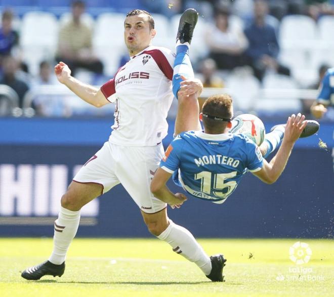 Francisco Mollejo, en el Deportivo-Albacete (Foto: LaLiga).