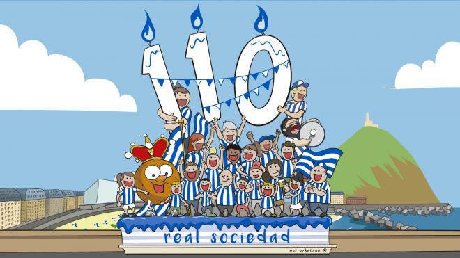 La Real Sociedad celebra su 110 cumpleaños (foto: Real Sociedad).