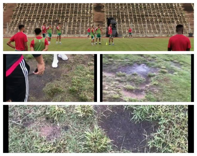 Imágenes del campo en el que se disputó el Mali-Marruecos sub 23 (Foto: @SCCR212).