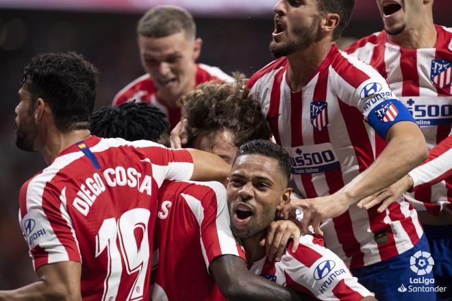 Los jugadores del Atlético de Madrid celebran un gol esta temporada. (Foto: La Liga Santander).