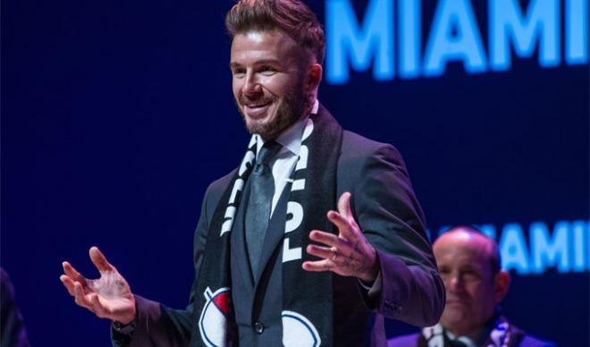 David Beckham, en la presentación del Inter de Miami.