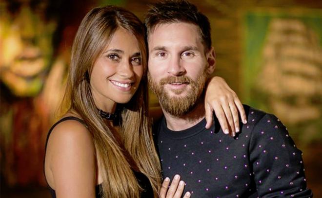 Antonella y Leo Messi (Foto: Instagram).