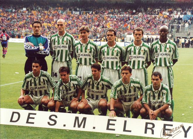 Once del Betis en la Copa del Rey de 1997.