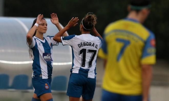 Débora García celebrando un gol con el Espanyol (Foto: Espanyol)