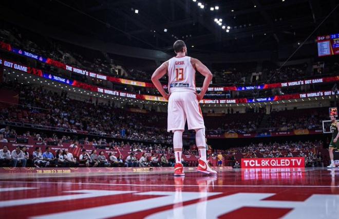 Marc Gasol, durante el partido ante Australia de semifinales del Mundial de China 2019.