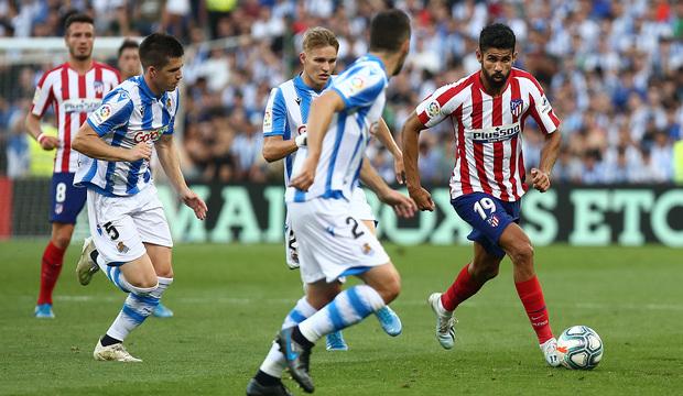 Diego Costa, en el duelo ante la Real Sociedad (Foto: Atlético de Madrid).