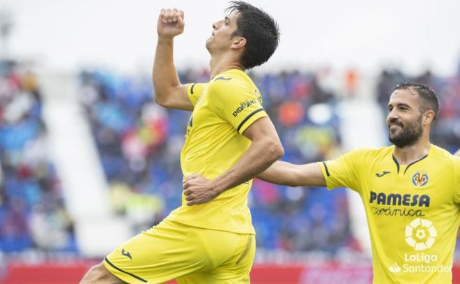 Gerard Moreno celebra un gol con el Villarreal (Foto: LaLiga).