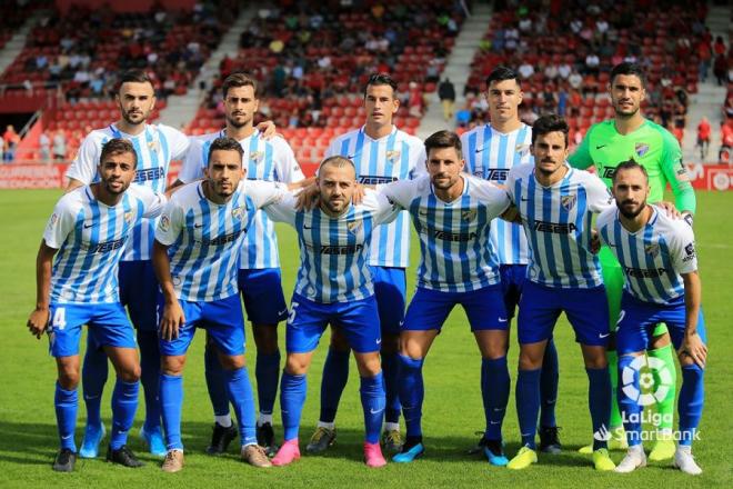 El once del Málaga en el último partido a domicilio.