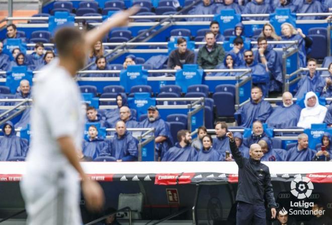 Zinedine Zidane, en el duelo ante el Levante (Foto: LaLiga).
