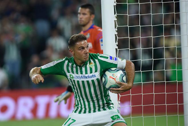 Joaquín Sánchez, celebrando su gol ante el Getafe (Foto: Kiko Hurtado).