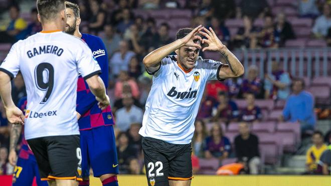 Maxi Gómez ha marcado cuatro goles con la camiseta valencianista en LaLiga Santander (Foto: Valencia CF).