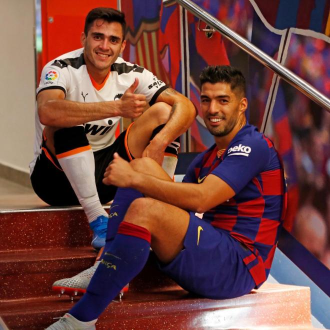 Maxi Gómez y Luis Suárez.