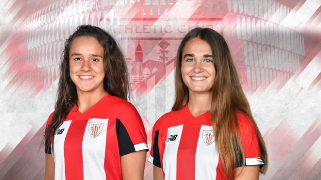 María Nevado y Naroa Uriarte jugarán el clasificatorio del Europeo sub 19 (Foto: Athletic Club).