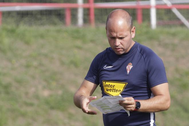 José Alberto durante un entrenamiento (Foto: Luis Manso).