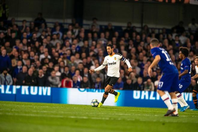 Dani Parejo en Stamford Bridge.