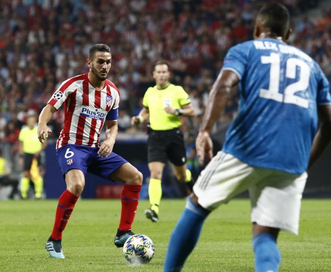 Koke, en el duelo ante la Juventus (Foto: Atlético de Madrid).