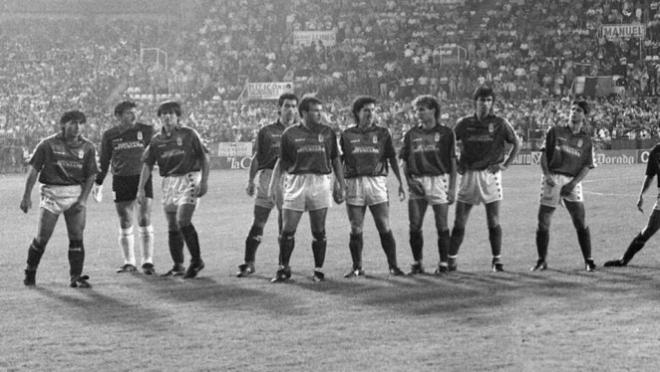 Once inicial del Real Oviedo para el duelo de la UEFA ante el Genoa (Foto: RO).