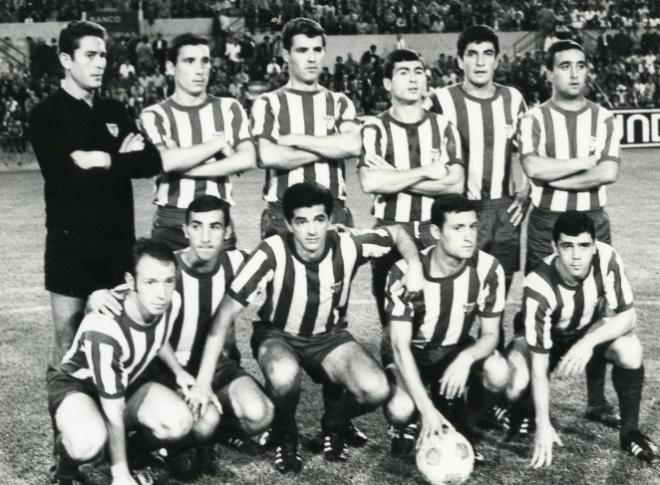 Un once del CD Málaga en la temporada 1967/68 (Foto: Málaga CF).