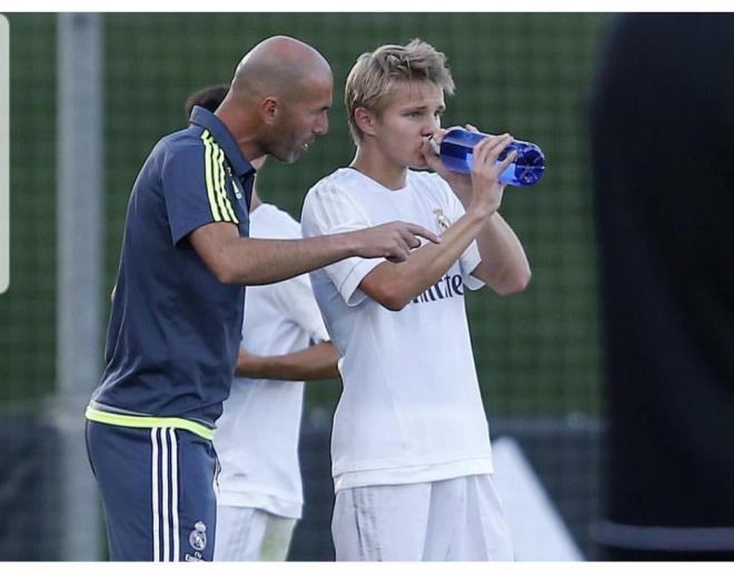 Zidane va a reencontrarse con Odegaard, al que dirigió en el Castilla (Foto: Instagram Odegaard).