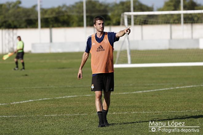 Imagen de Quique Rivero durante un entrenamiento.(Manu López / Albiazules.es).