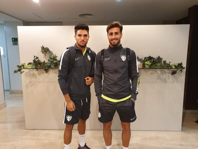 Antoñín y Luis Muñoz, en Albacete (Foto: Málaga CF).
