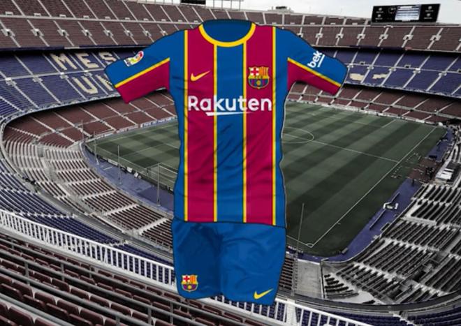 Nueva equipación del FC Barcelona.