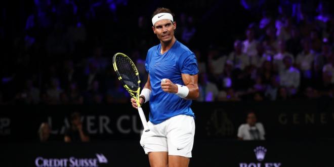 Rafa Nadal, durante la Laver Cup (Foto: ATP).