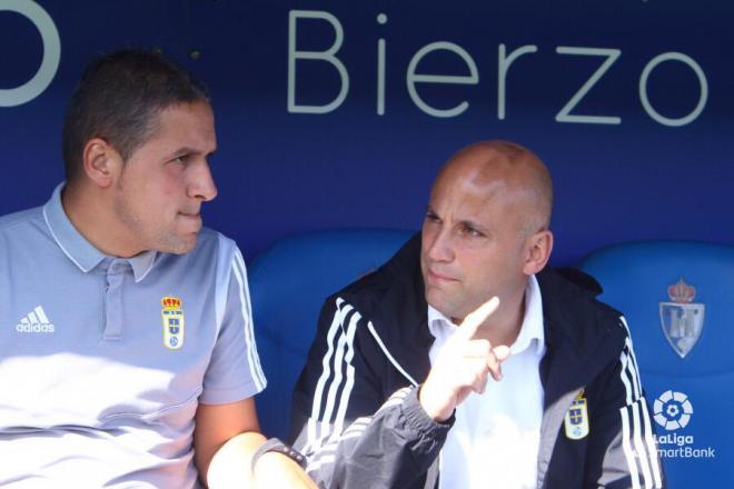 Rozada, durante el Ponferradina-Oviedo (Foto: LaLiga).