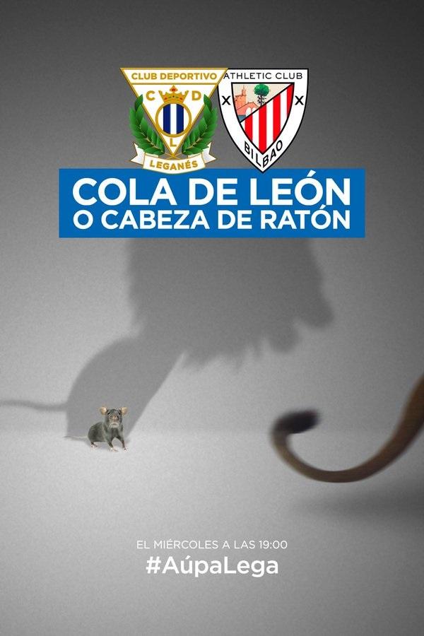 El Leganés vuelve a hacer gala de su creatividad en el cartel que ha diseñado para el choque ante el Athletic (Foto: CD Leganés)
